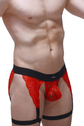 String Lurris Spitze Rot